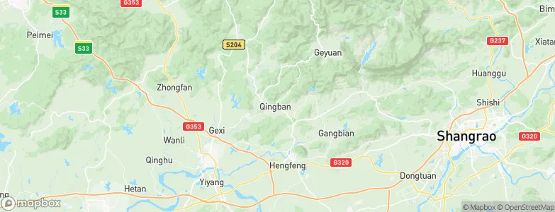 Qingban, China Map