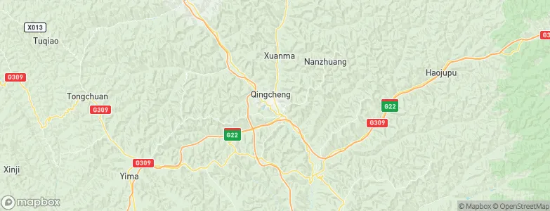 Qingcheng, China Map