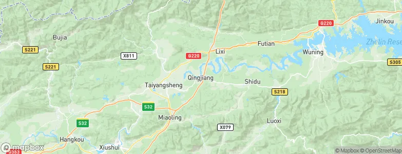 Qingjiang, China Map