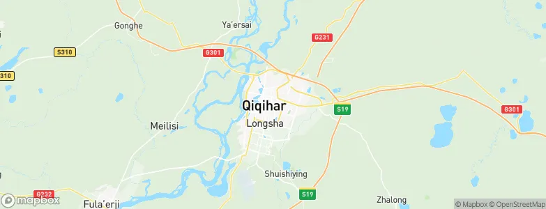 Qiqihar, China Map