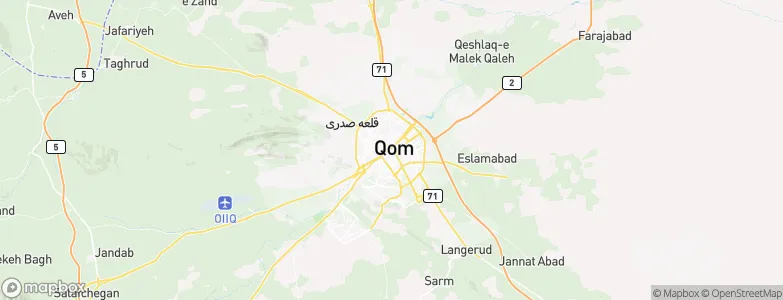 Qom, Iran Map