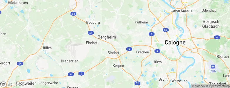 Quadrath-Ichendorf, Germany Map
