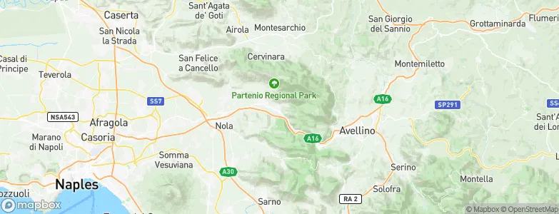 Quadrelle, Italy Map