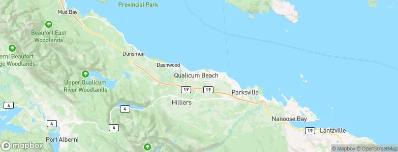 Qualicum Beach, Canada Map