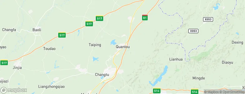 Quantou, China Map