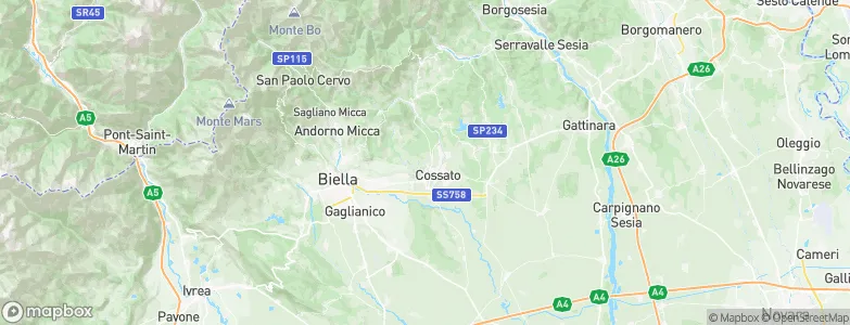 Quaregna, Italy Map