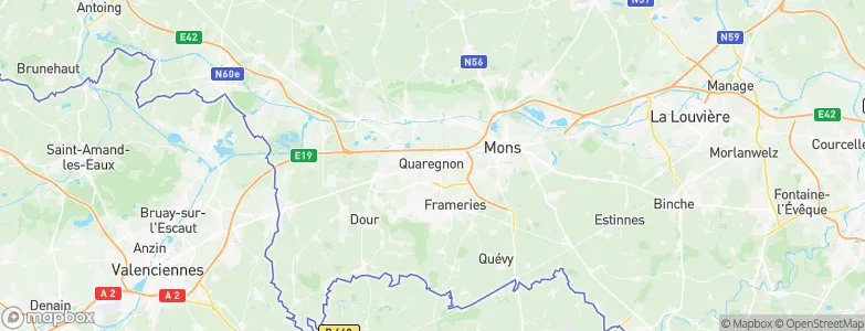 Quaregnon, Belgium Map