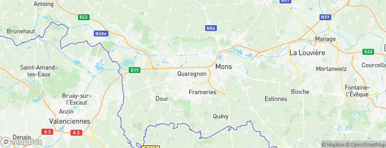 Quaregnon, Belgium Map
