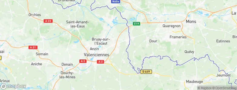 Quarouble, France Map