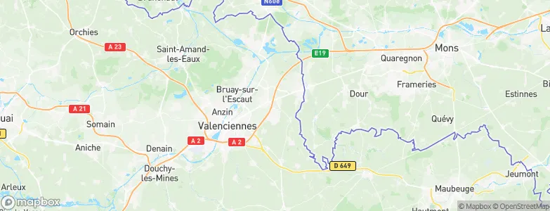 Quarouble, France Map