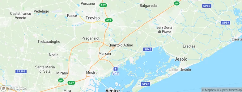 Quarto d'Altino, Italy Map