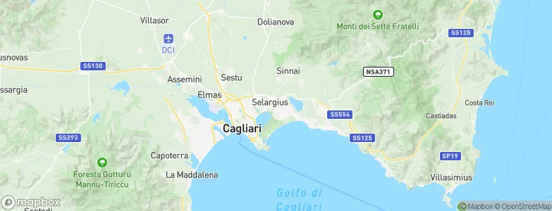 Quartucciu, Italy Map