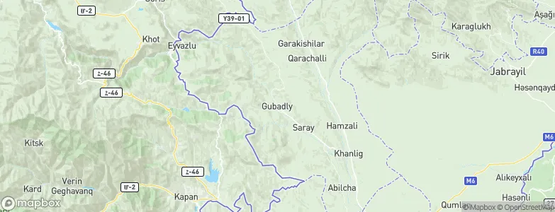 Qubadlı, Azerbaijan Map