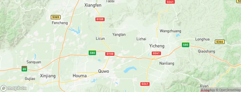 Qucun, China Map