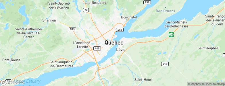 Québec, Canada Map