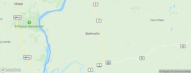 Quebracho, Uruguay Map