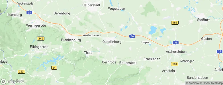 Quedlinburg, Germany Map