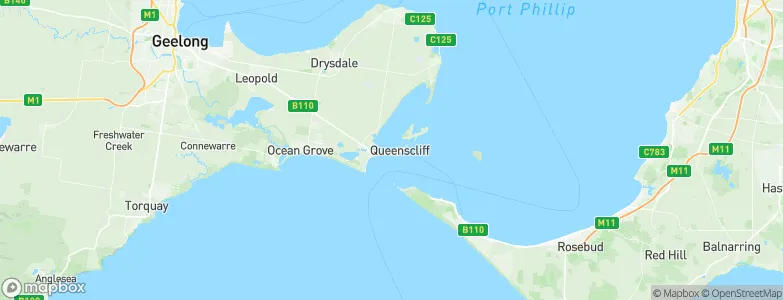 Queenscliff, Australia Map