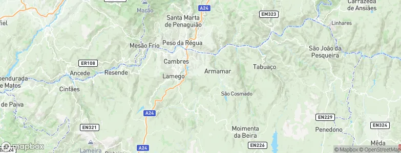 Queimada, Portugal Map
