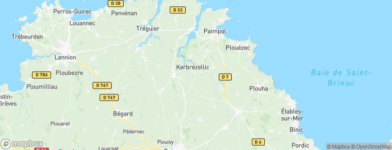 Quemper-Guézennec, France Map