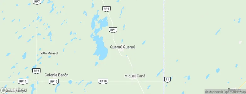 Quemú Quemú, Argentina Map