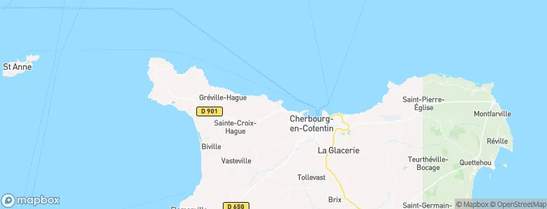 Querqueville, France Map