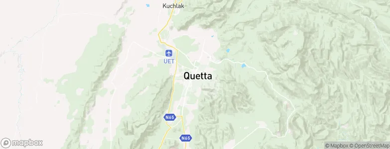 Quetta, Pakistan Map