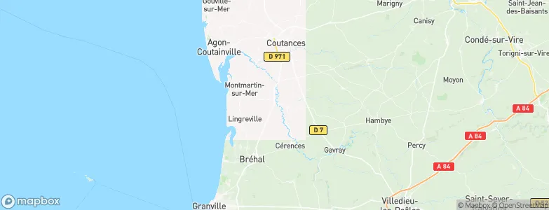 Quettreville-sur-Sienne, France Map