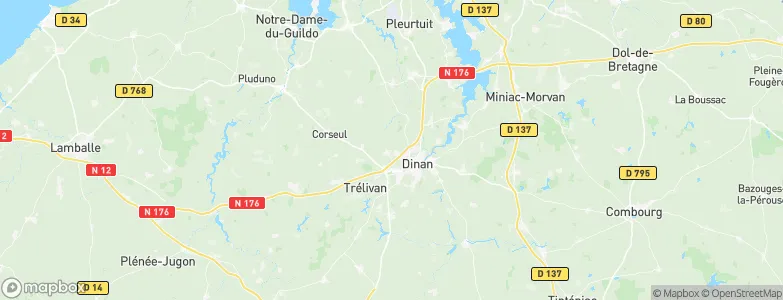 Quévert, France Map