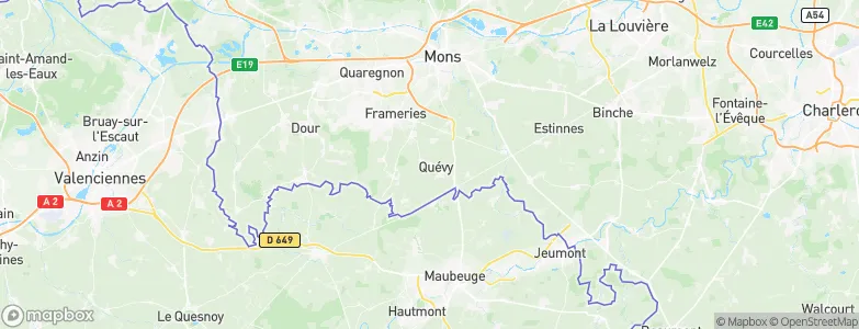 Quévy-le-Petit, Belgium Map