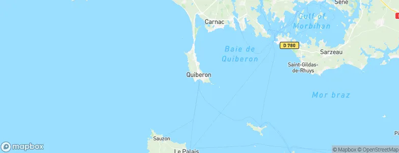 Quiberon, France Map