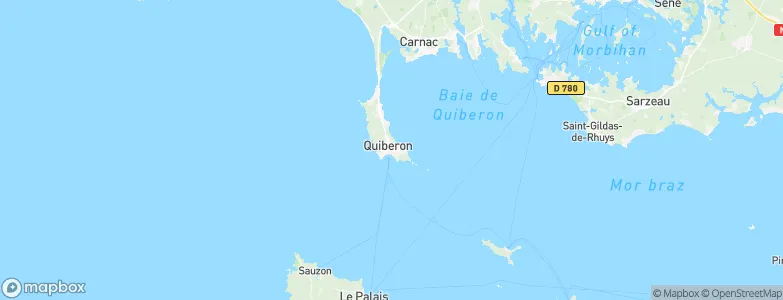 Quiberon, France Map