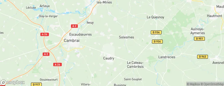 Quiévy, France Map