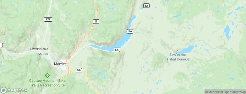 Quilchena, Canada Map