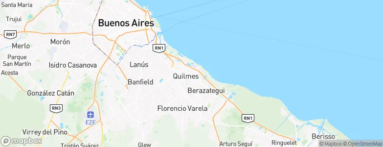 Quilmes, Argentina Map