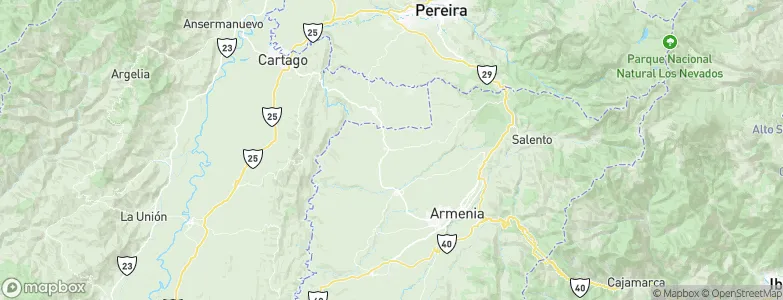 Quimbaya, Colombia Map