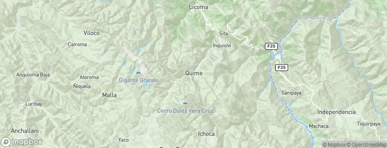 Quime, Bolivia Map