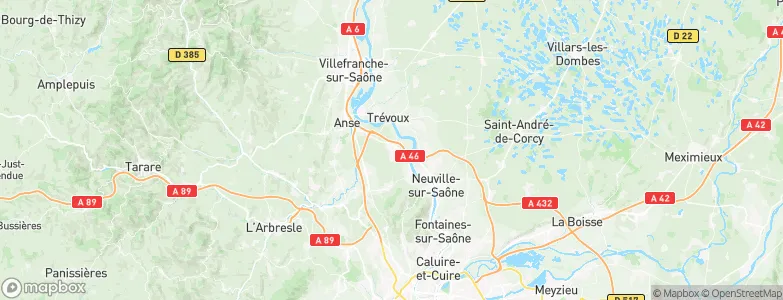 Quincieux, France Map