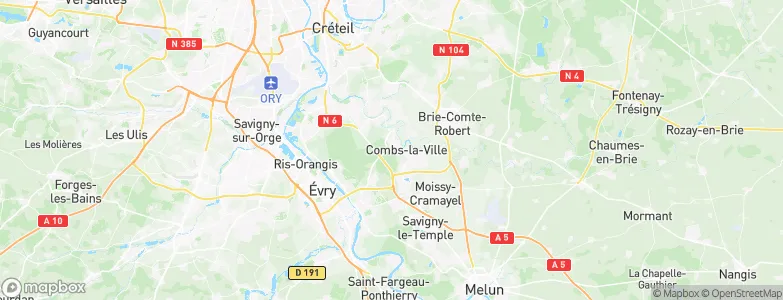 Quincy-sous-Sénart, France Map