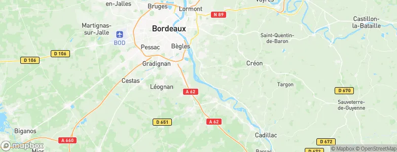 Quinsac, France Map