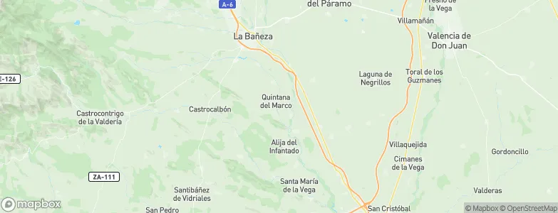 Quintana del Marco, Spain Map