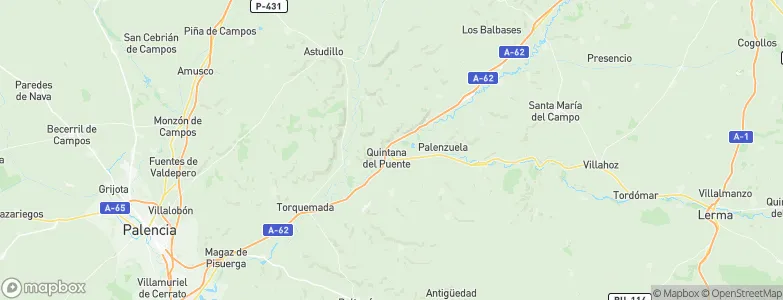 Quintana del Puente, Spain Map