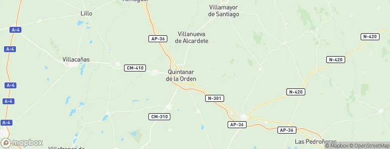 Quintanar de la Orden, Spain Map