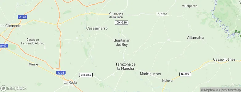 Quintanar del Rey, Spain Map