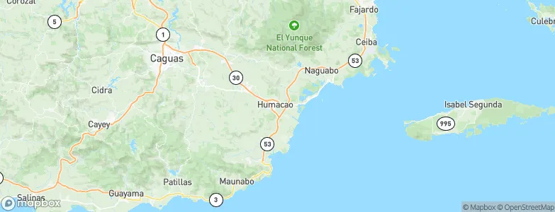 Quintas de Humacao, Puerto Rico Map