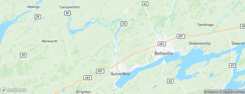 Quinte West, Canada Map