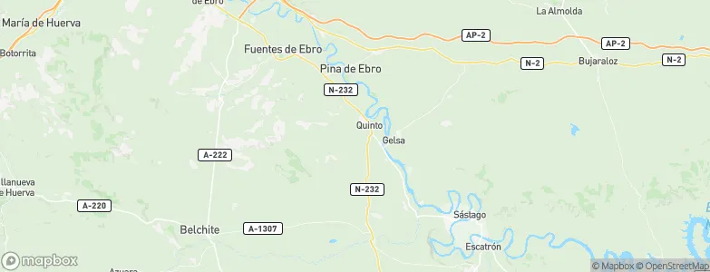 Quinto, Spain Map
