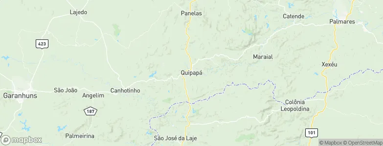Quipapá, Brazil Map