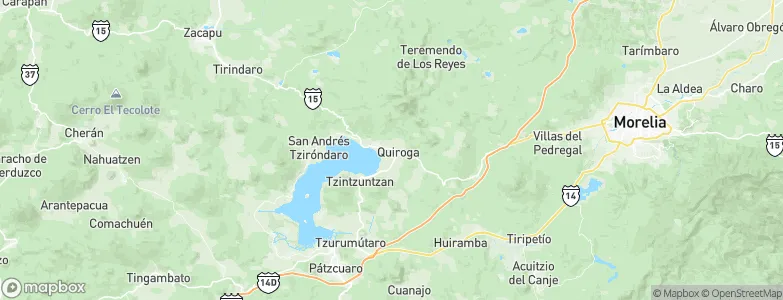 Quiroga, Mexico Map