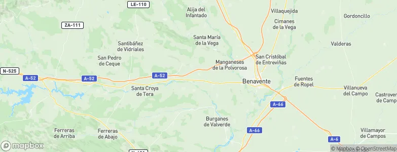 Quiruelas de Vidriales, Spain Map